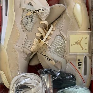 Jordan 4 off white size 12 women’s 13.5